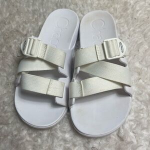 Chaco White Chillos Slide Sandals  size 9